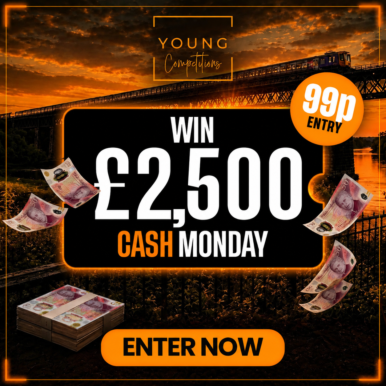 £2500 CASH MONDAY